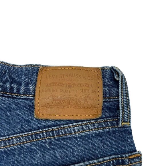 Levi's Premium Wedgie Straight Jeans Stretch Denim Button Fly size 23 - Picture 6 of 10